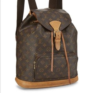Louis Vuitton Montsouris Gm Canvas Backpack